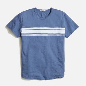 Marine Layer Blue Tee with White Stripes